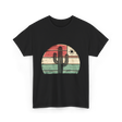 Retro Saguaro Cactus Sunset Cactus T-Shirt - Black