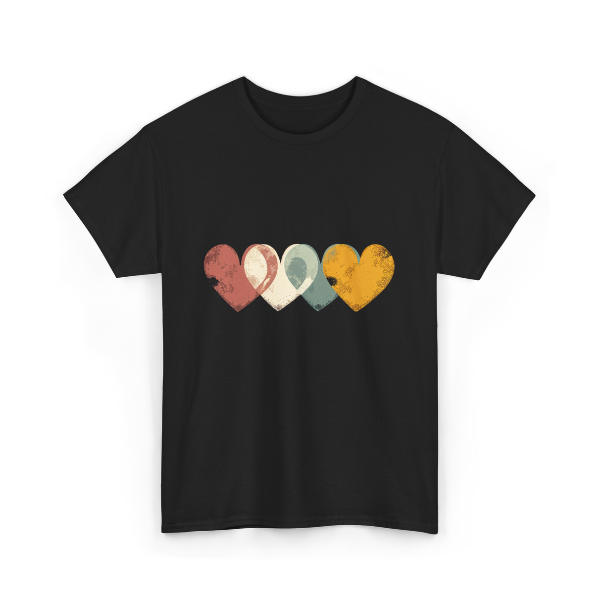 Retro Valentine T-Shirt - Black