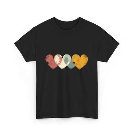 Retro Valentine T-Shirt - Black