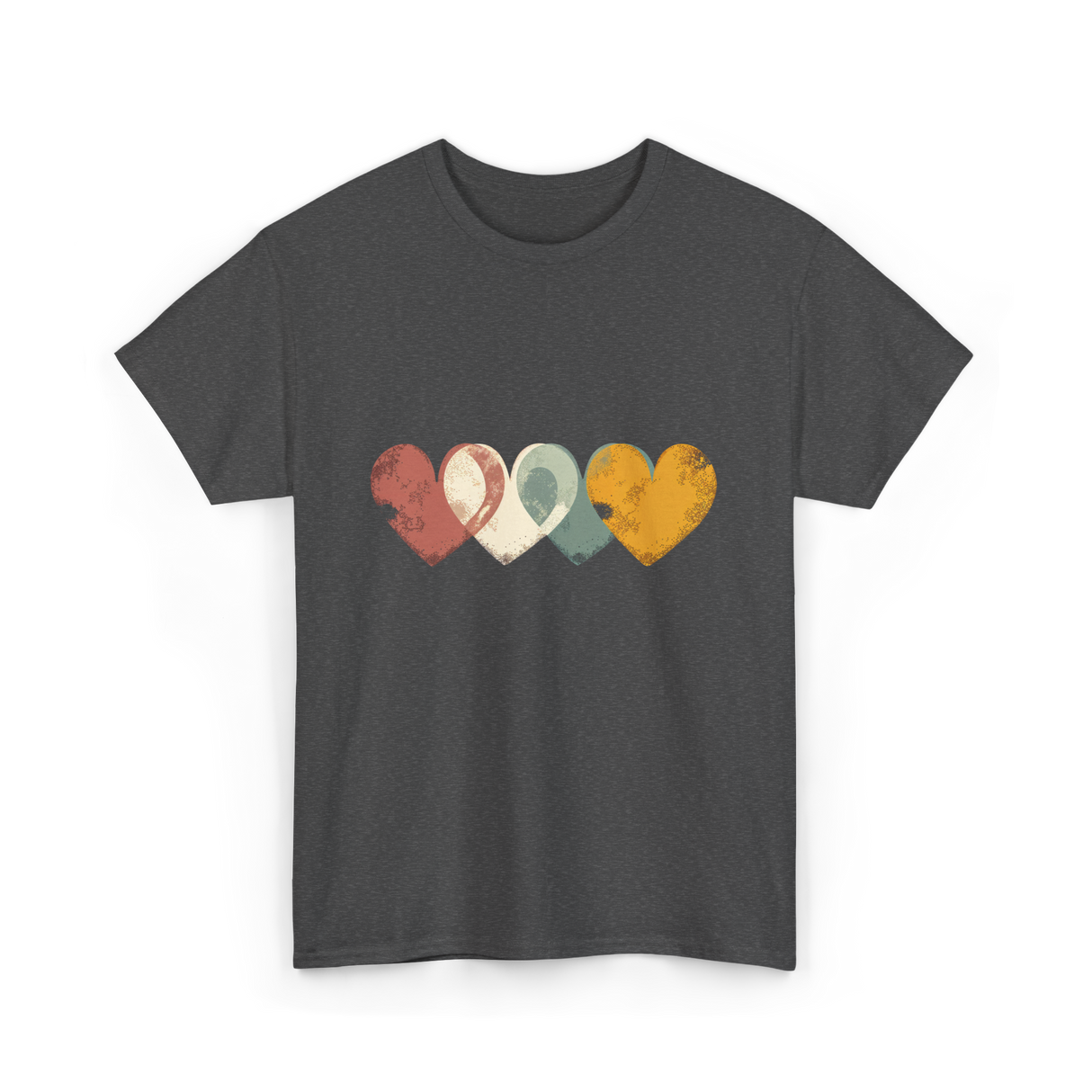 Retro Valentine T-Shirt - Dark Heather