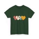 Retro Valentine T-Shirt - Forest Green