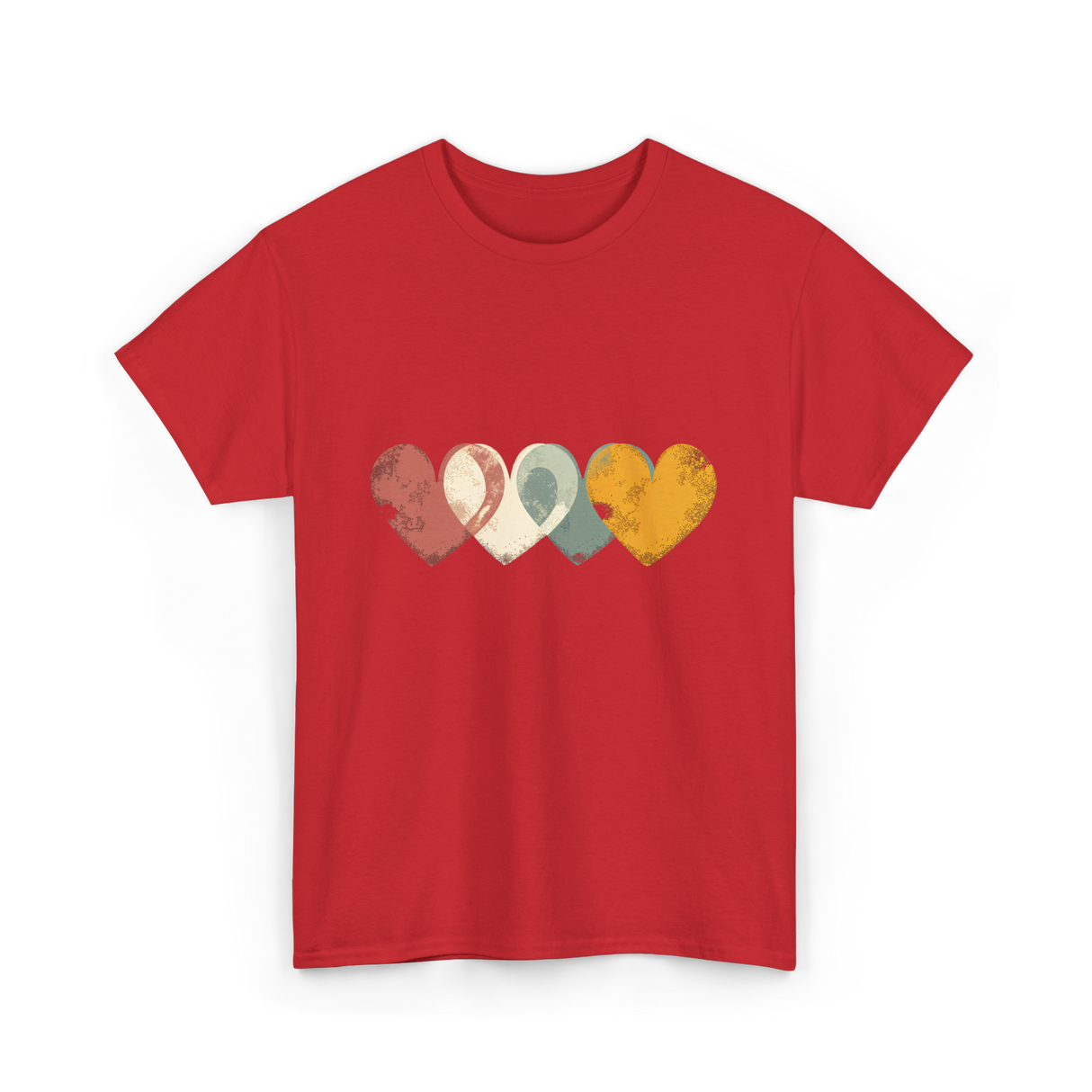 Retro Valentine T-Shirt - Red