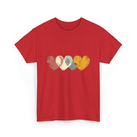 Retro Valentine T-Shirt - Red