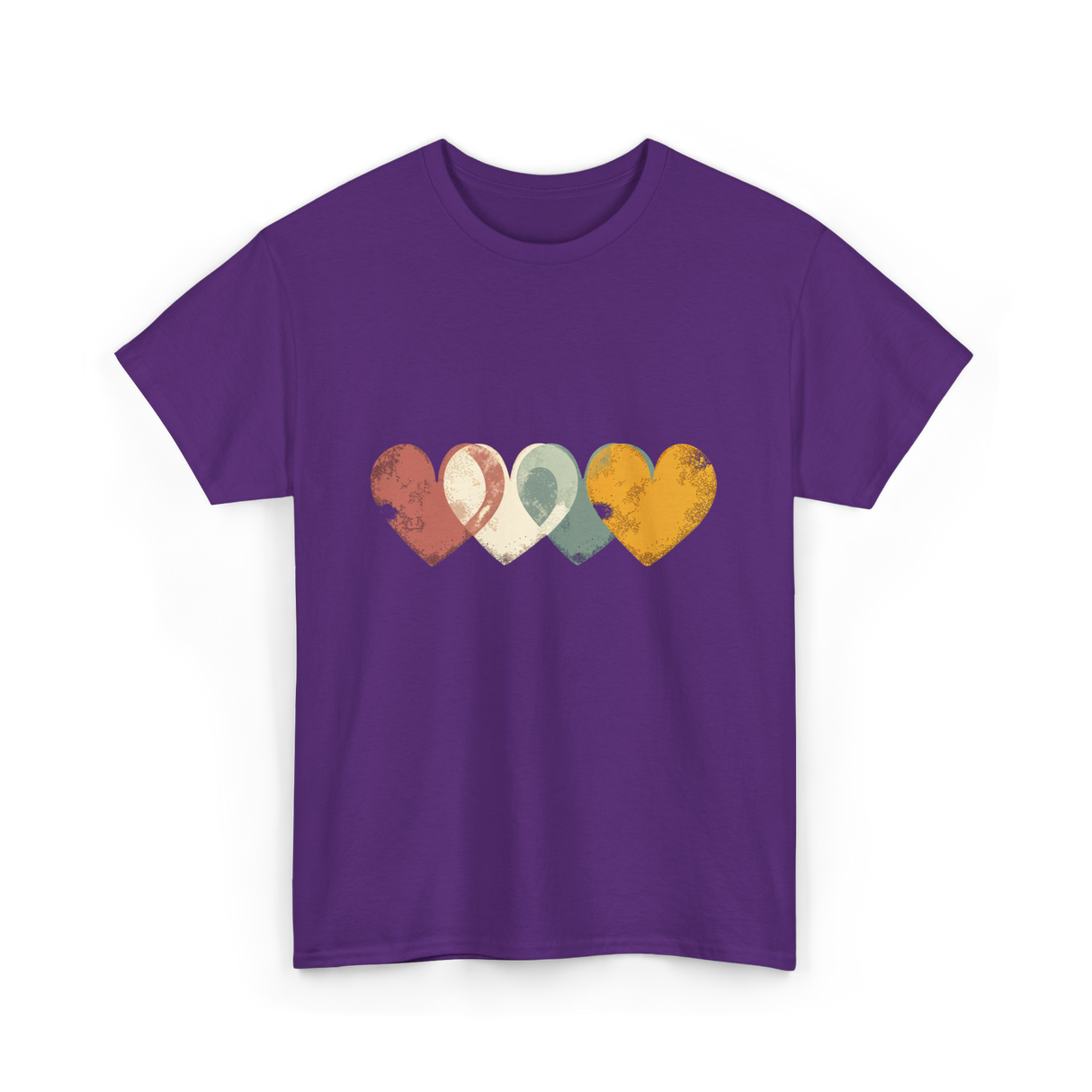 Retro Valentine T-Shirt - Purple