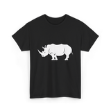 Rhino Design Wildlife Rhinos T-Shirt - Black