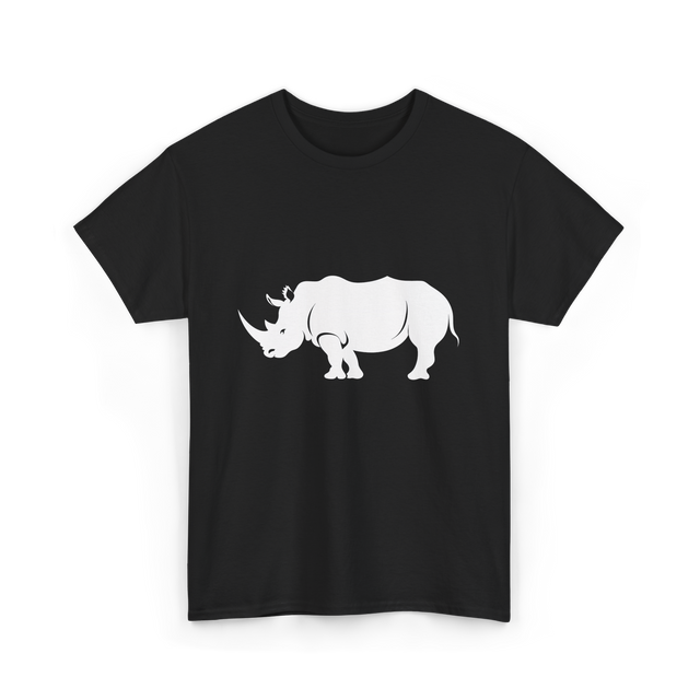 Rhino Design Wildlife Rhinos T-Shirt - Black