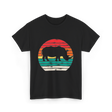 Rhino Sunset Wildlife Conservation T-Shirt - Black