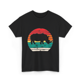 Rhino Sunset Wildlife Conservation T-Shirt - Black