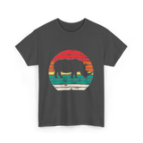 Rhino Sunset Wildlife Conservation T-Shirt - Dark Heather