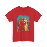 River Otter Cute Otter Animal T-Shirt - Red