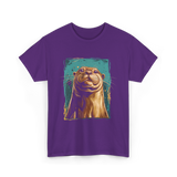 River Otter Cute Otter Animal T-Shirt - Purple