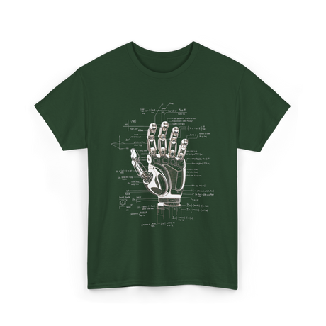 Robot Engineer Hand Robotics T-Shirt - Forest Green