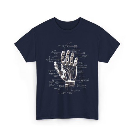 Robot Engineer Hand Robotics T-Shirt - Navy