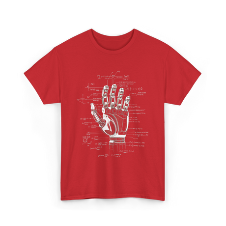 Robot Engineer Hand Robotics T-Shirt - Red