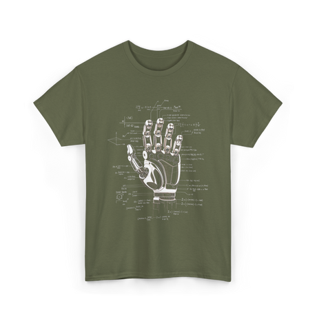 Robot Engineer Hand Robotics T-Shirt - Military Green