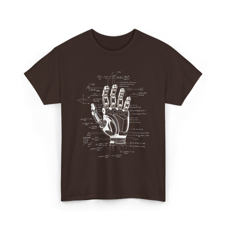 Robot Engineer Hand Robotics T-Shirt - Dark Chocolate