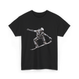 Robot Snowboarder Snowboarding Robot T-Shirt - Black