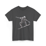 Robot Snowboarder Snowboarding Robot T-Shirt - Dark Heather