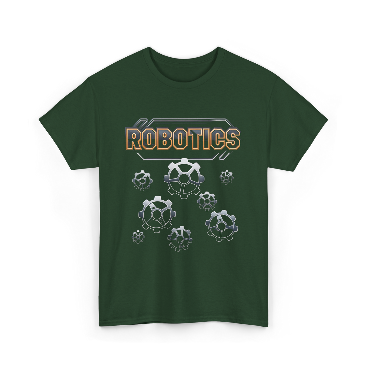 Robotics Gears Robotics Engineer T-Shirt - Forest Green