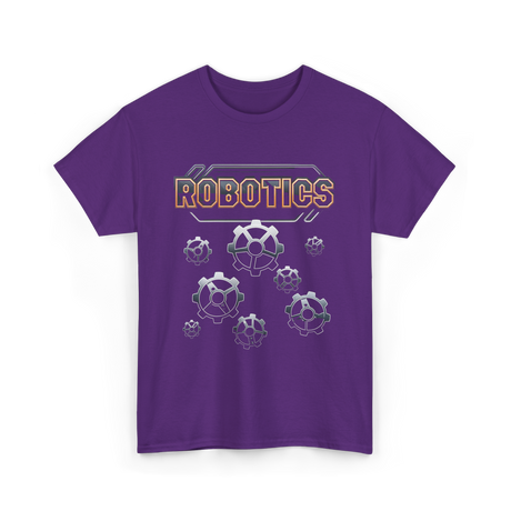 Robotics Gears Robotics Engineer T-Shirt - Purple