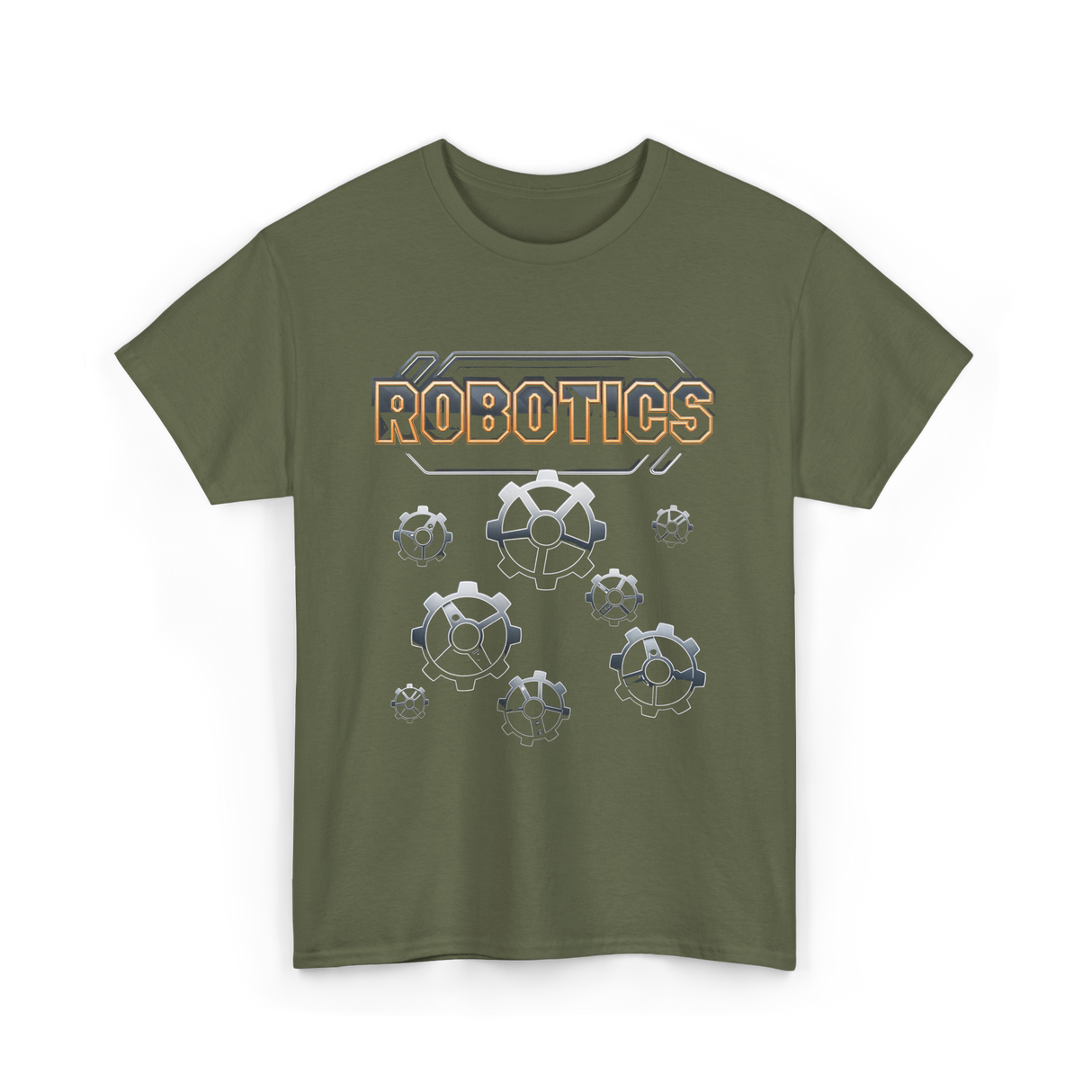 Robotics Gears Robotics Engineer T-Shirt - Military Green