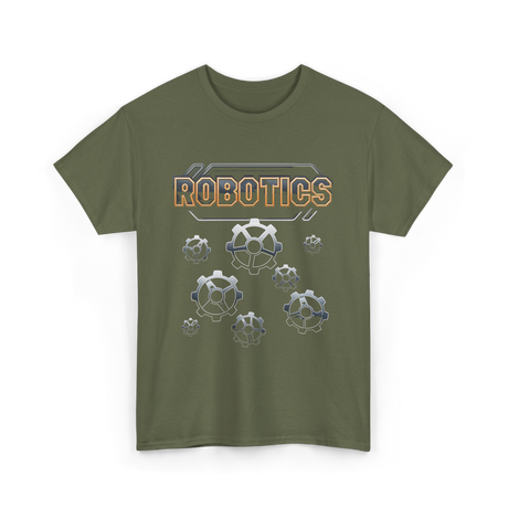 Robotics Gears Robotics Engineer T-Shirt - Military Green