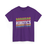Robotics Retro Robotics Engineer T-Shirt - Purple