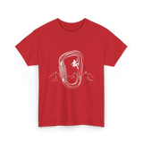 Rock Climbing Carabiner Climber T-Shirt - Red