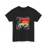 Rock Climbing Retro Adventure T-Shirt - Black