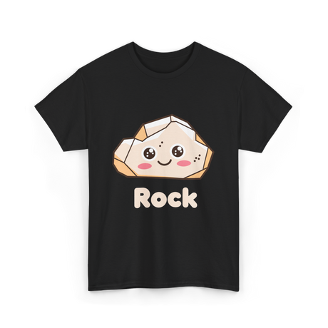 Rock Cute Character T-Shirt - Black