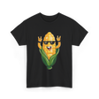 Rock On Corn Corn Lover T-Shirt - Black