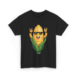 Rock On Corn Corn Lover T-Shirt - Black