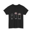 Rock Paper Scissors Cat Game T-Shirt - Black