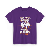 Rock Paper Scissors Head Kick T-Shirt - Purple