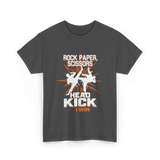 Rock Paper Scissors Head Kick T-Shirt - Dark Heather