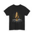 Rocket Retro Spacecraft Galaxy T-Shirt - Black