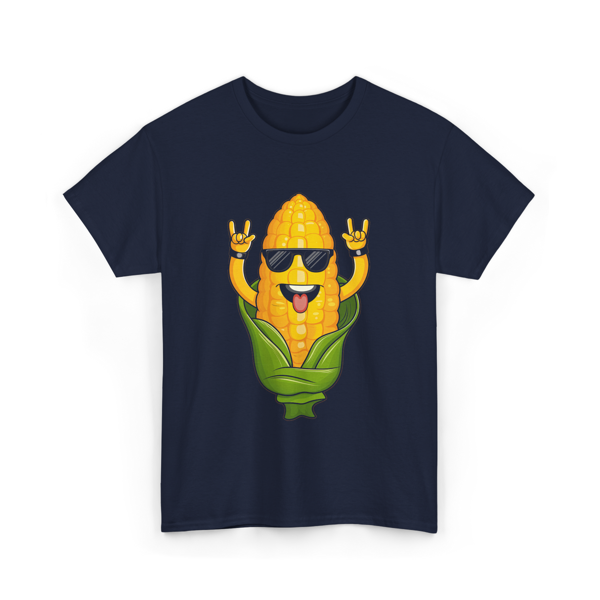 Rockin Corn Corn Lovers T-Shirt - Navy