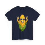 Rockin Corn Corn Lovers T-Shirt - Navy