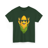 Rockin Corn Corn Lovers T-Shirt - Forest Green