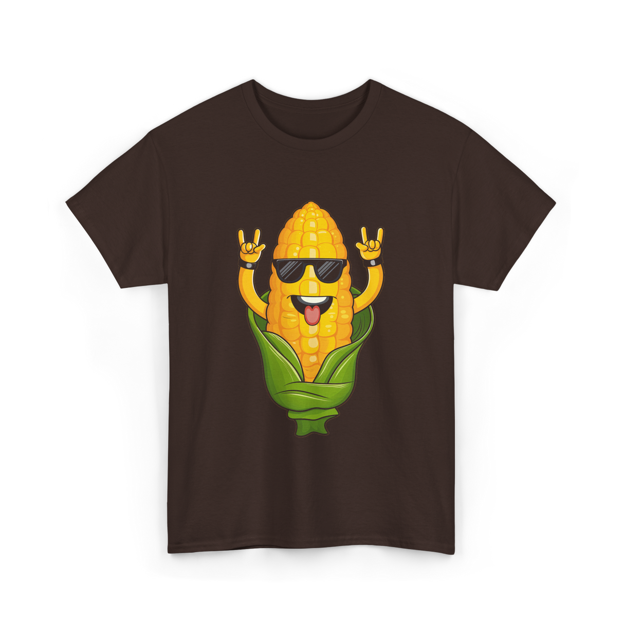 Rockin Corn Corn Lovers T-Shirt - Dark Chocolate