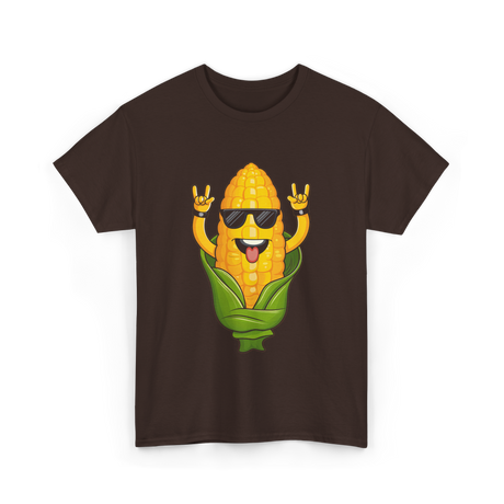 Rockin Corn Corn Lovers T-Shirt - Dark Chocolate