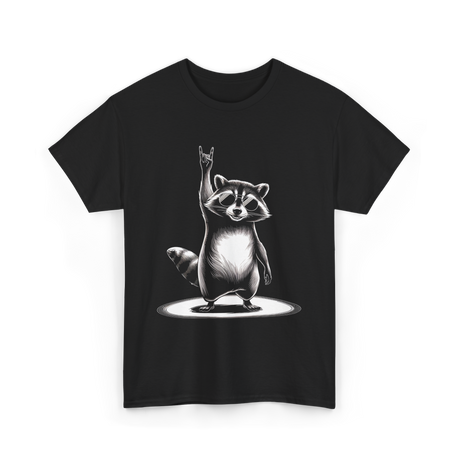 Rocking Raccoon Music Raccoon T-Shirt - Black