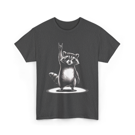 Rocking Raccoon Music Raccoon T-Shirt - Dark Heather