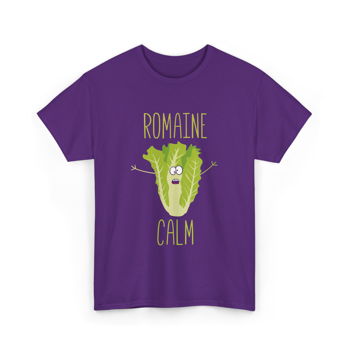 Romaine Calm Gardening Humor T-Shirt - Purple