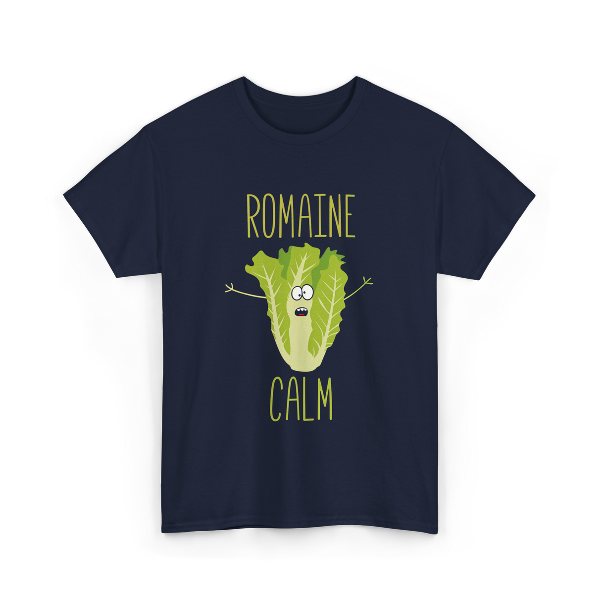 Romaine Calm Gardening Humor T-Shirt - Navy