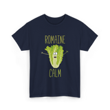 Romaine Calm Gardening Humor T-Shirt - Navy