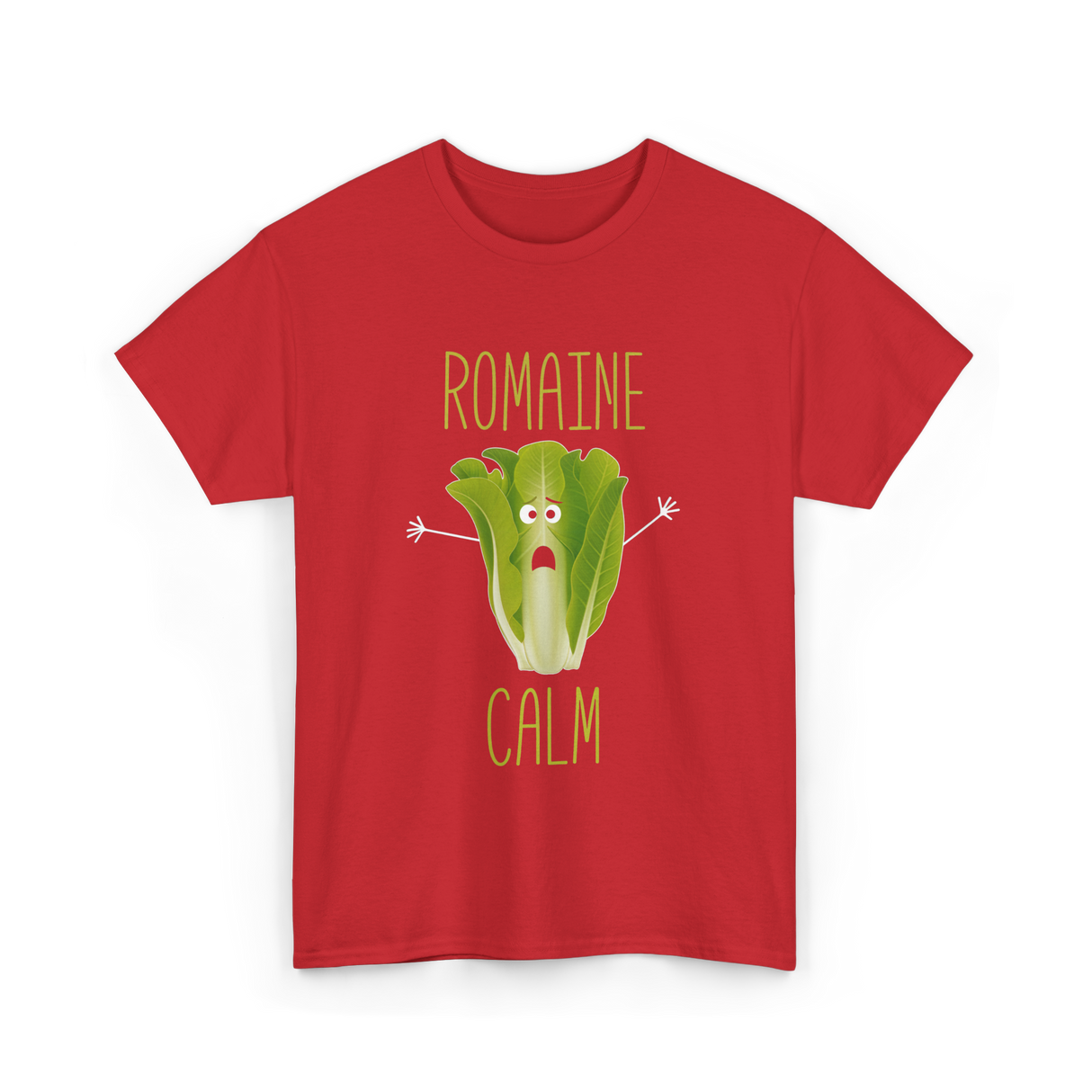 Romaine Calm Gardening Lettuce T-Shirt - Red