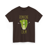 Romaine Calm Gardening Lettuce T-Shirt - Dark Chocolate