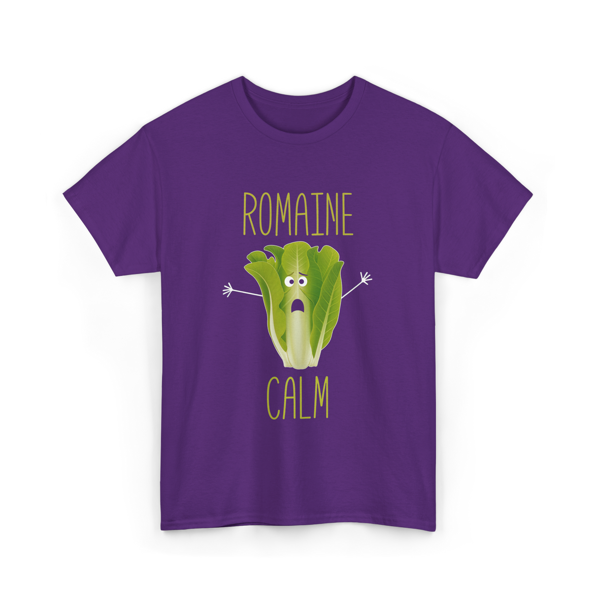 Romaine Calm Gardening Lettuce T-Shirt - Purple