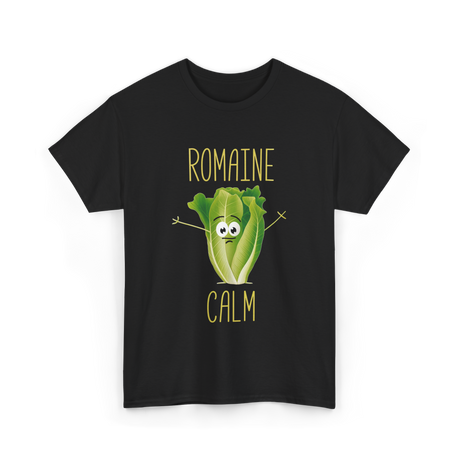 Romaine Calm Salad Gardening T-Shirt - Black